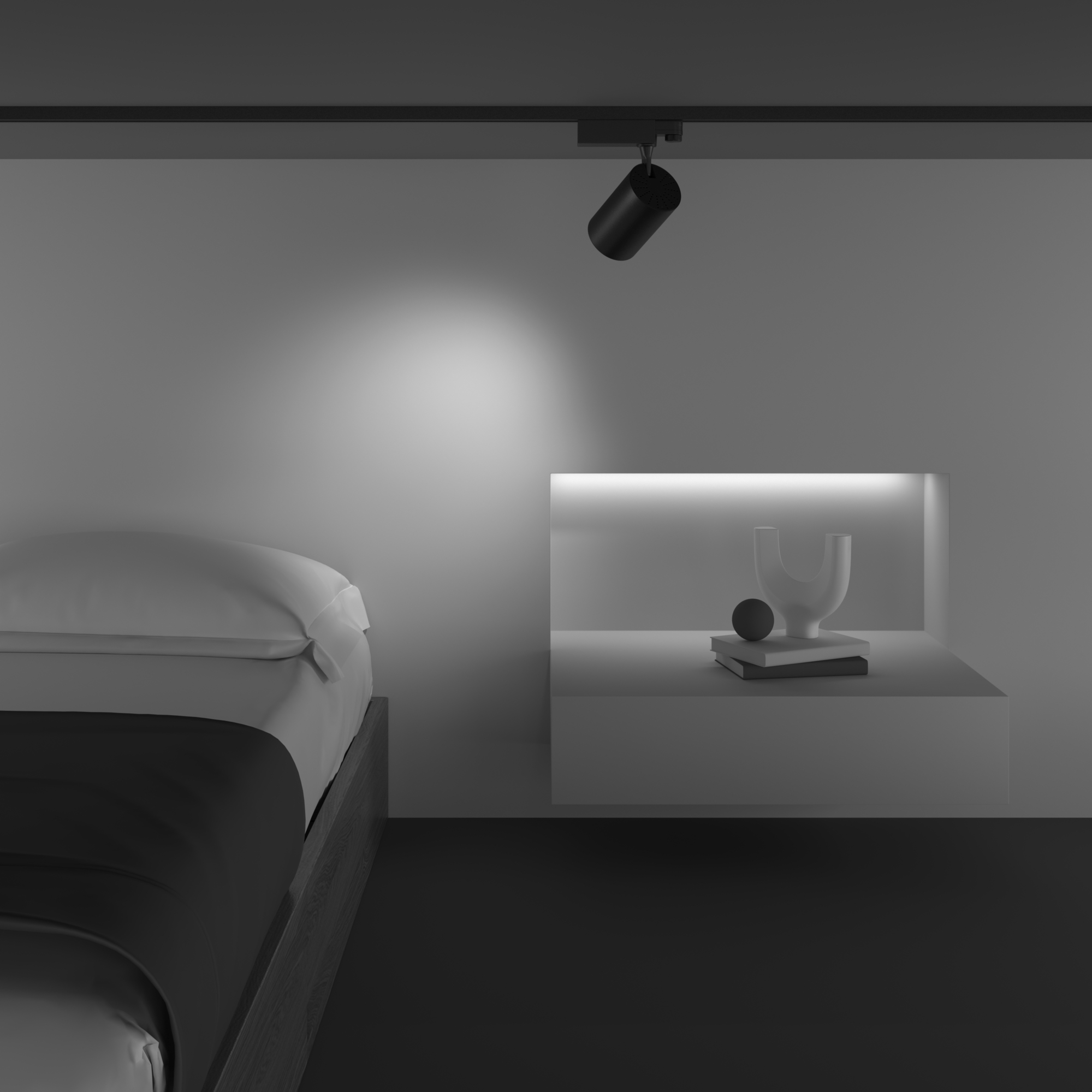 Картинка Трековый светильник Technical TR029-3-10W4K-B-1