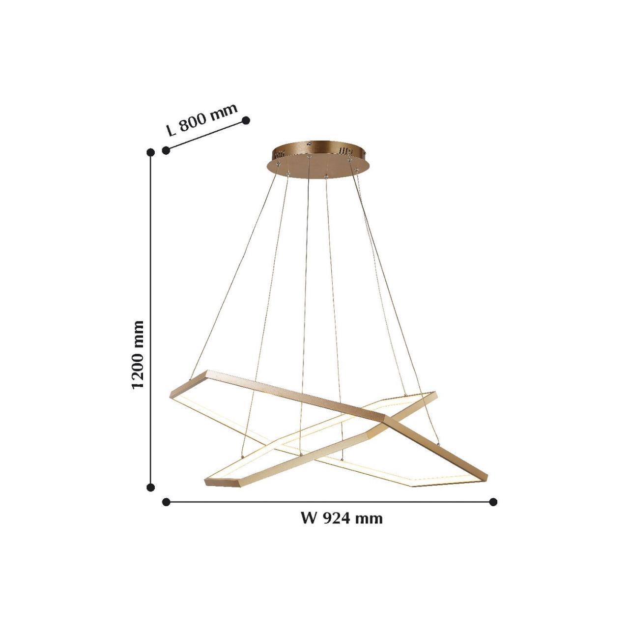 Картинка Подвесной светодиодный светильник Favourite Hexagon 2103-14P
