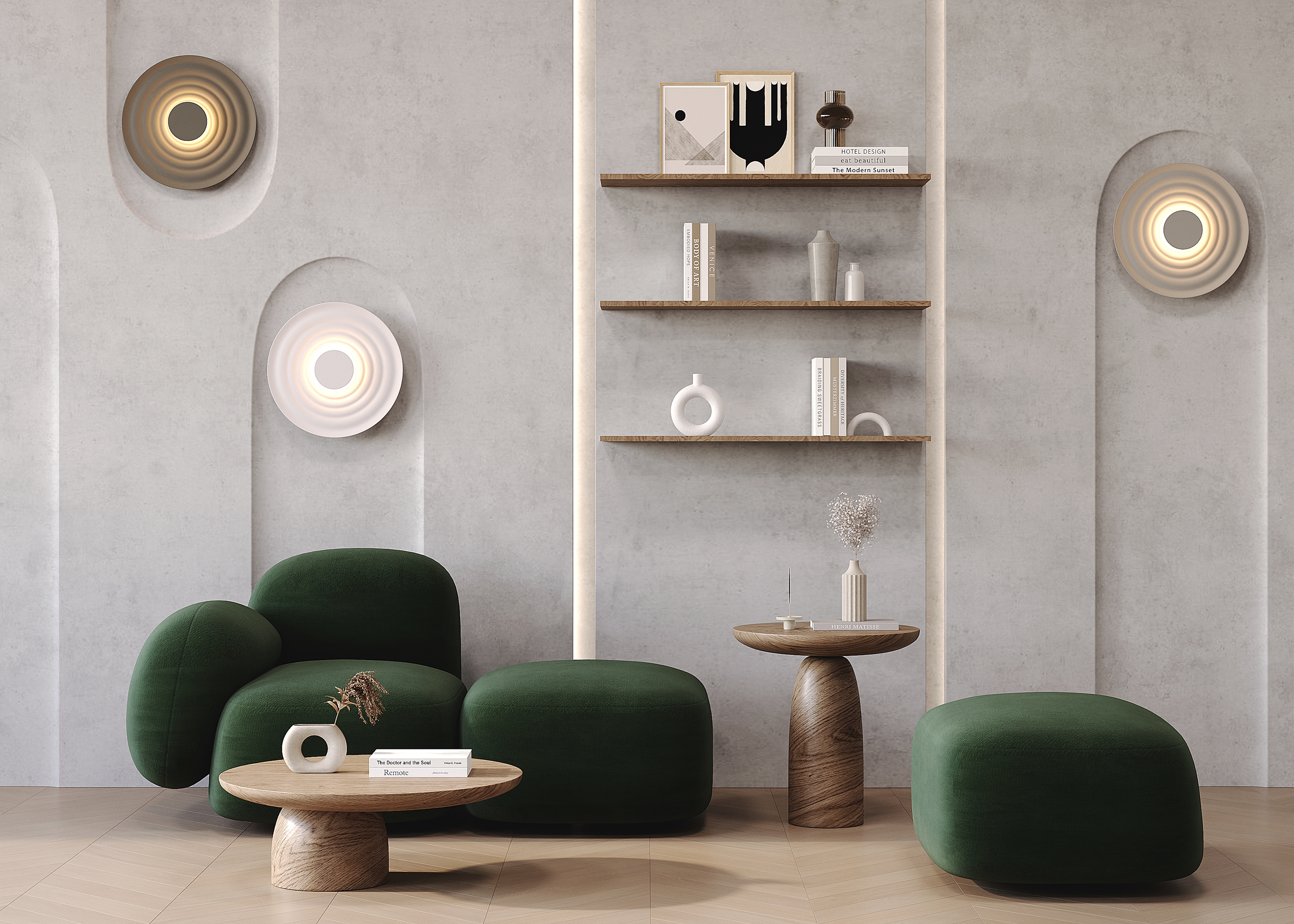 Картинка Настенный светильник (бра) Maytoni MOD400WL-L5W3K