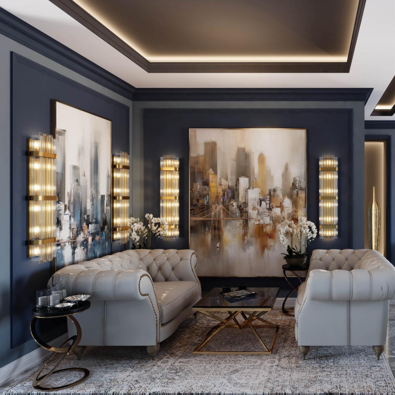 Картинка Настенный светильник Odeon Light Hall Empire 4853/6W