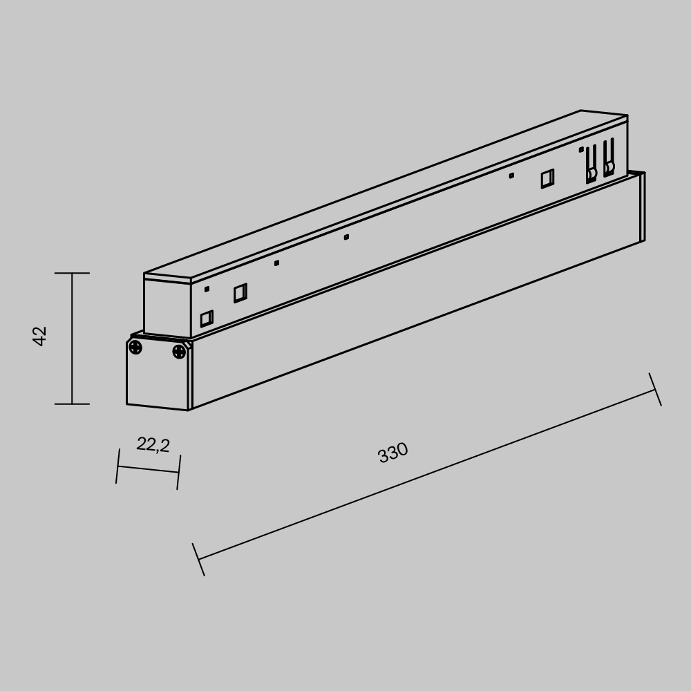 Картинка Аксессуар для трекового светильника Technical TRX034DR4-200B Power Supply Exility
