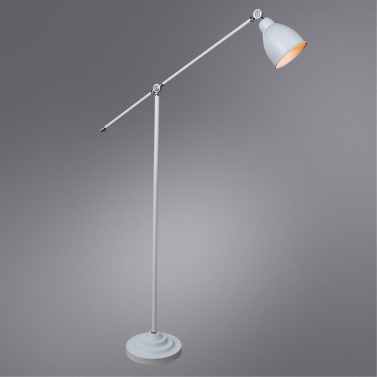 Картинка Торшер Arte Lamp Braccio A2054PN-1WH