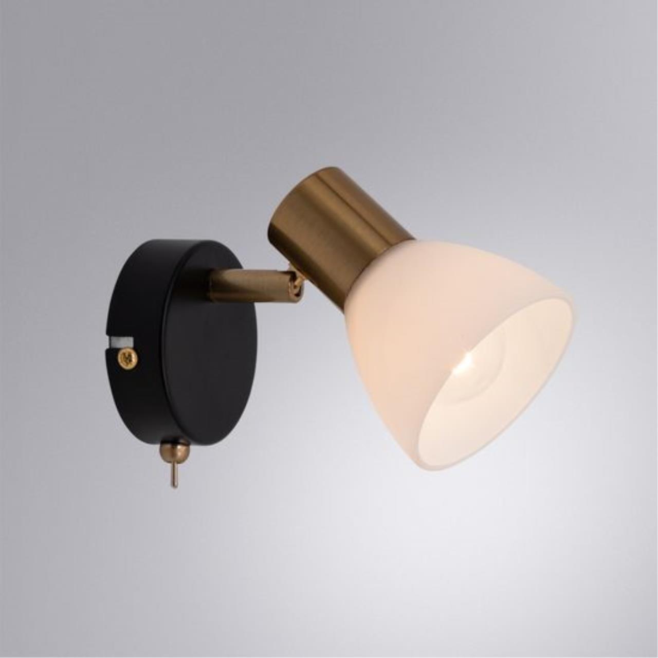 Картинка Настенный светильник Arte Lamp Falena A3117AP-1BK
