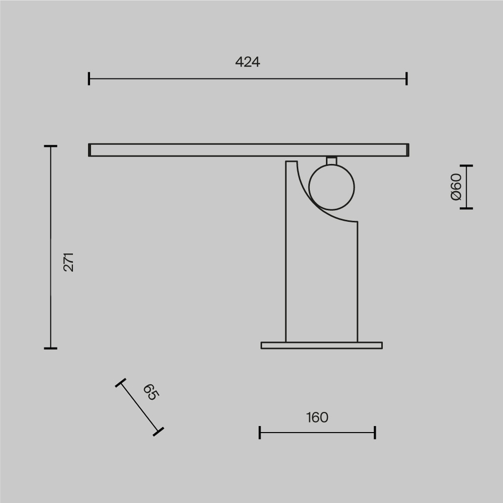 Картинка Настольный светильник Maytoni MOD467TL-L9B3K Monumento