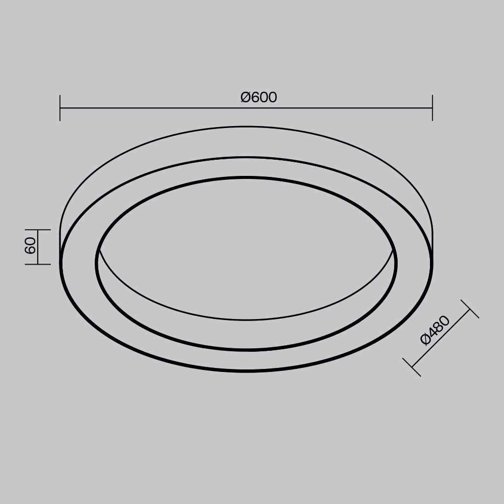 Картинка Потолочный светильник Technical C093CL-45W4K-W