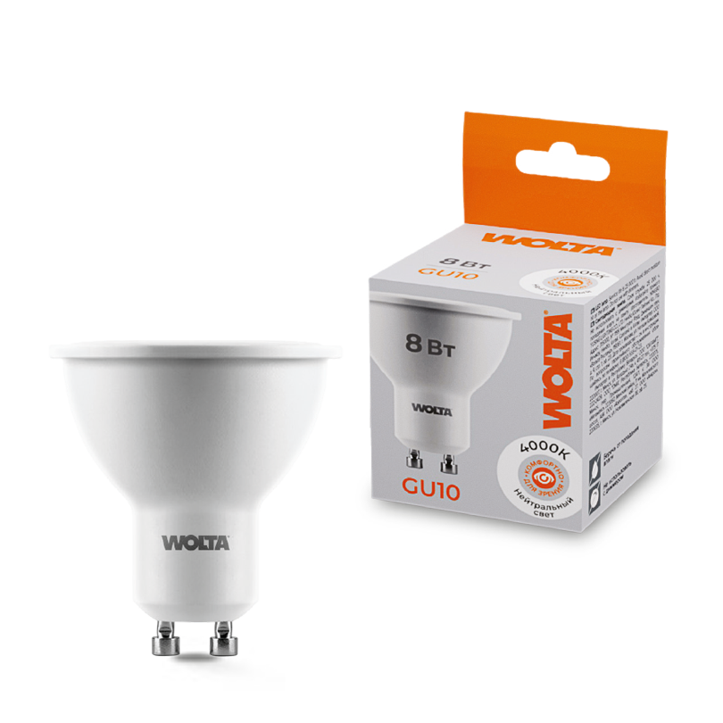 Картинка Лампа LED WOLTA 25SPAR16-230-8GU10