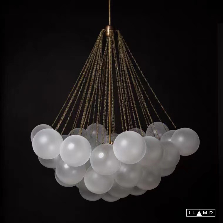 Картинка Подвесная люстра iLamp GLOBE 10099P/3-D800 GOLD&WHITE