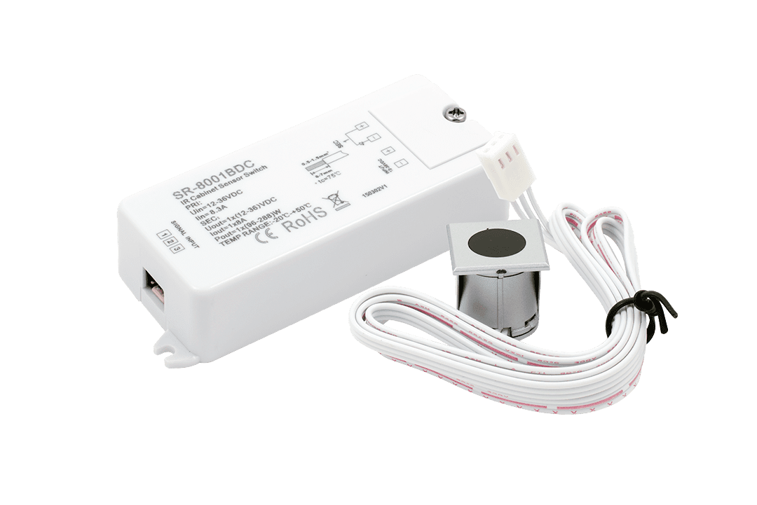 Картинка "ИК-датчик ""открытие-закрытие двери"" серебро 12-36 В"