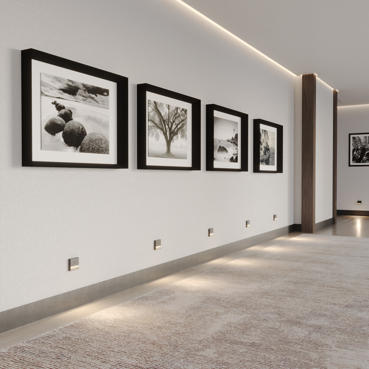 Картинка Светильник накладной сенсорный для лестниц Novotech 359710