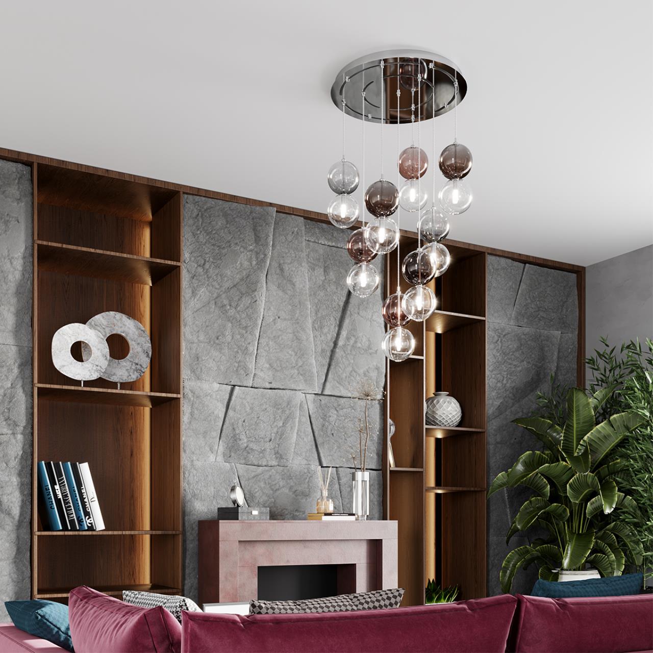 Картинка Подвесной светильник Odeon Light Pendant Twixy 4980/1B