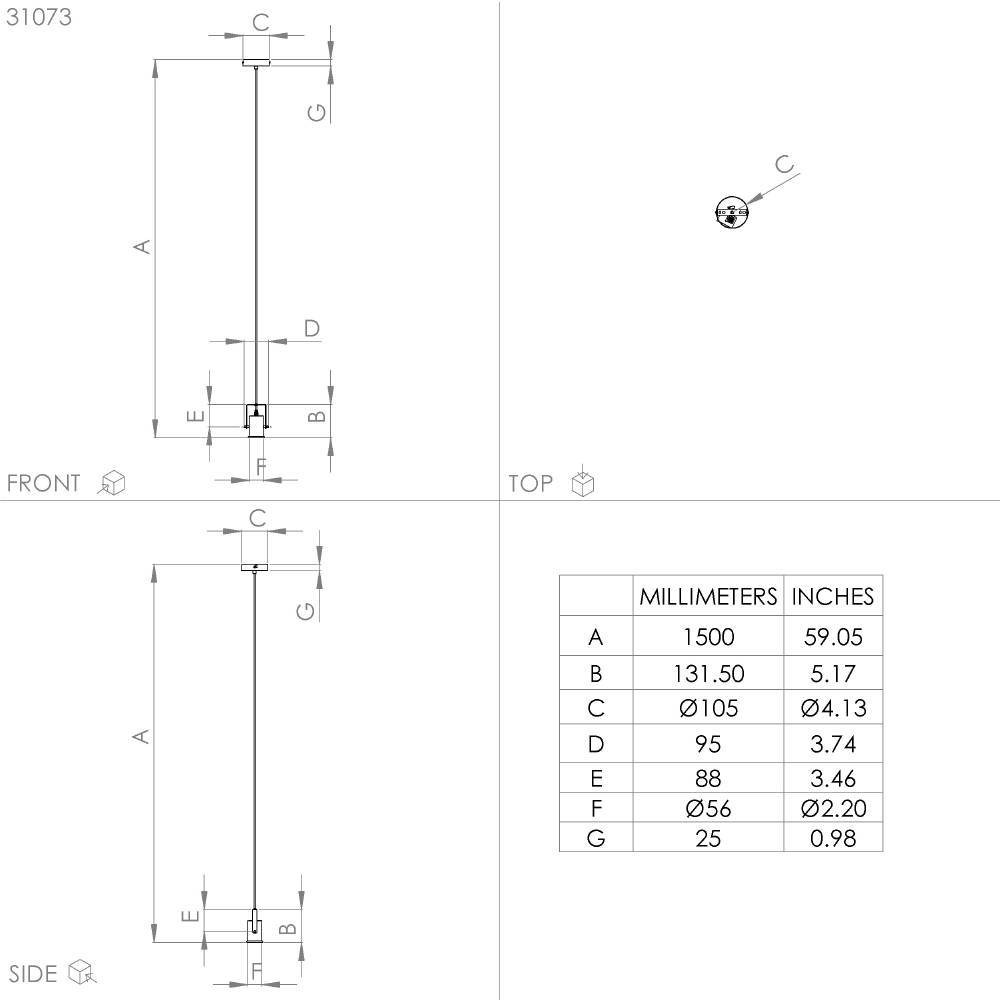 Картинка 31073 Подвесной потолочный светильник CALARI