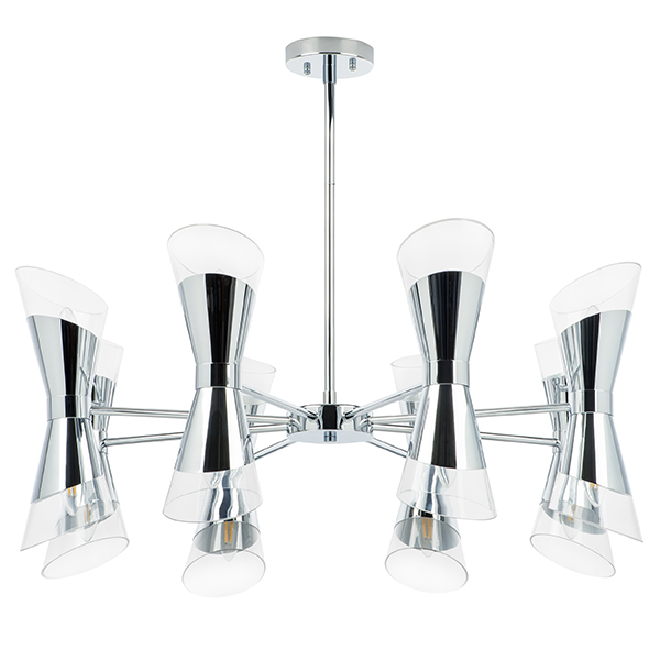 817164 (md2094-16a) люстра strato 16х40w e14 хром (в комплекте), доставка по Казахстану 