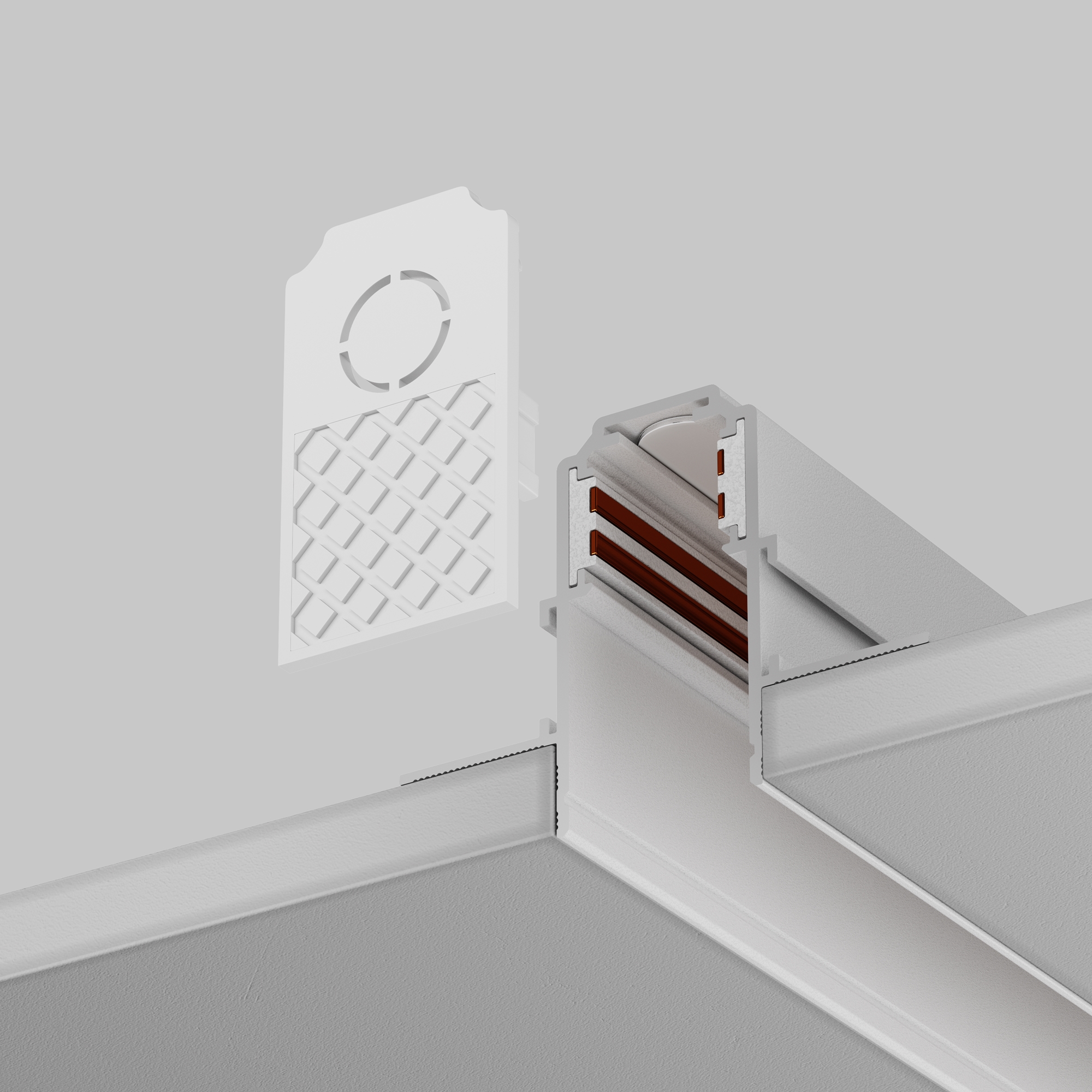 Картинка Комплектующие для встраиваемой трековой системы Technical TRA034EC-42W