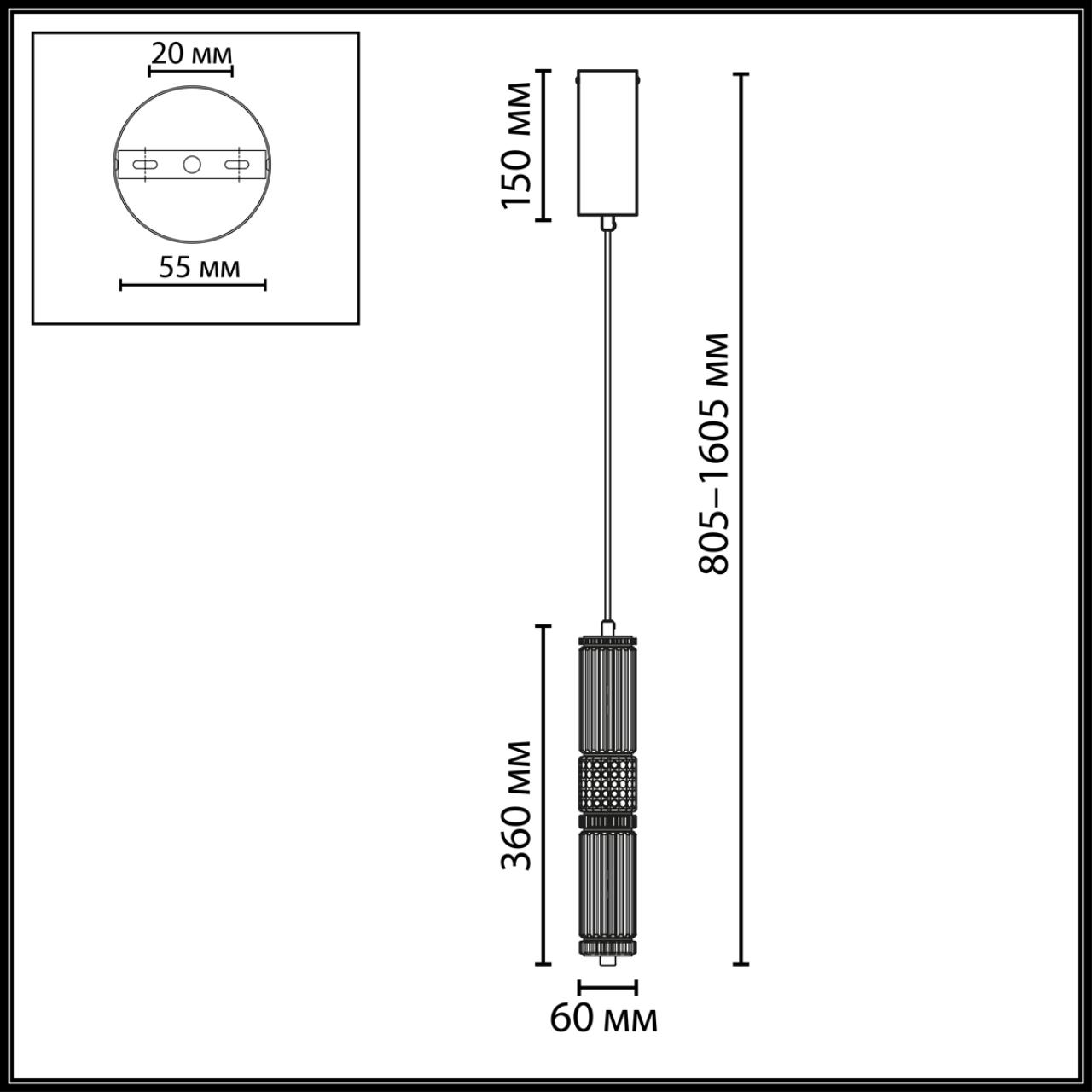 Картинка 5455/12L Odeon Light Подвесной светильник COLLIER