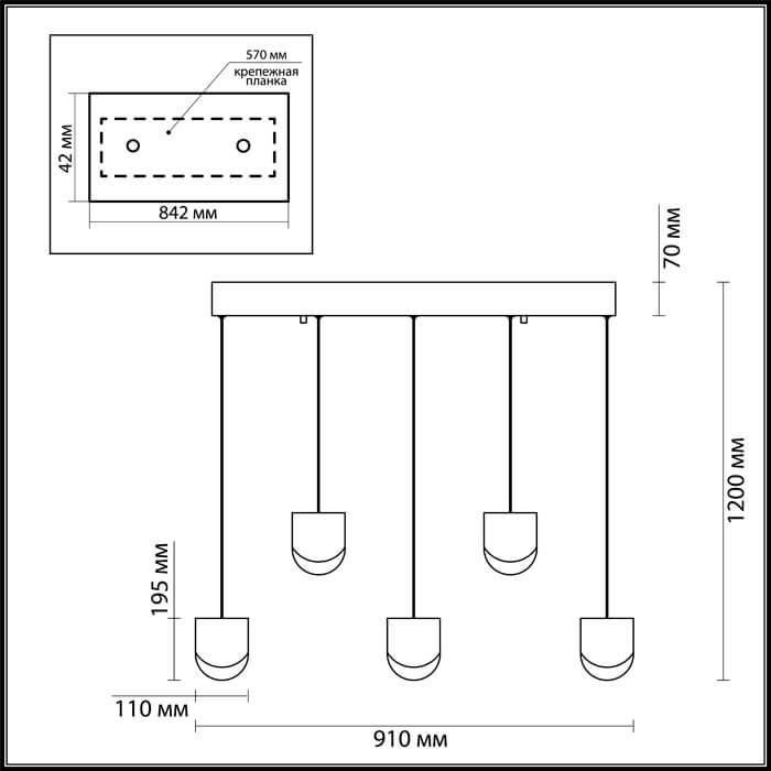 Картинка Подвесной светодиодный светильник Odeon Light Rebel 3861/29L