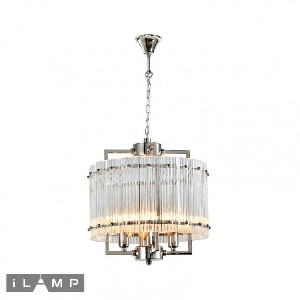 Картинка Подвесная люстра iLamp Silverstone P9503-4 Nickel