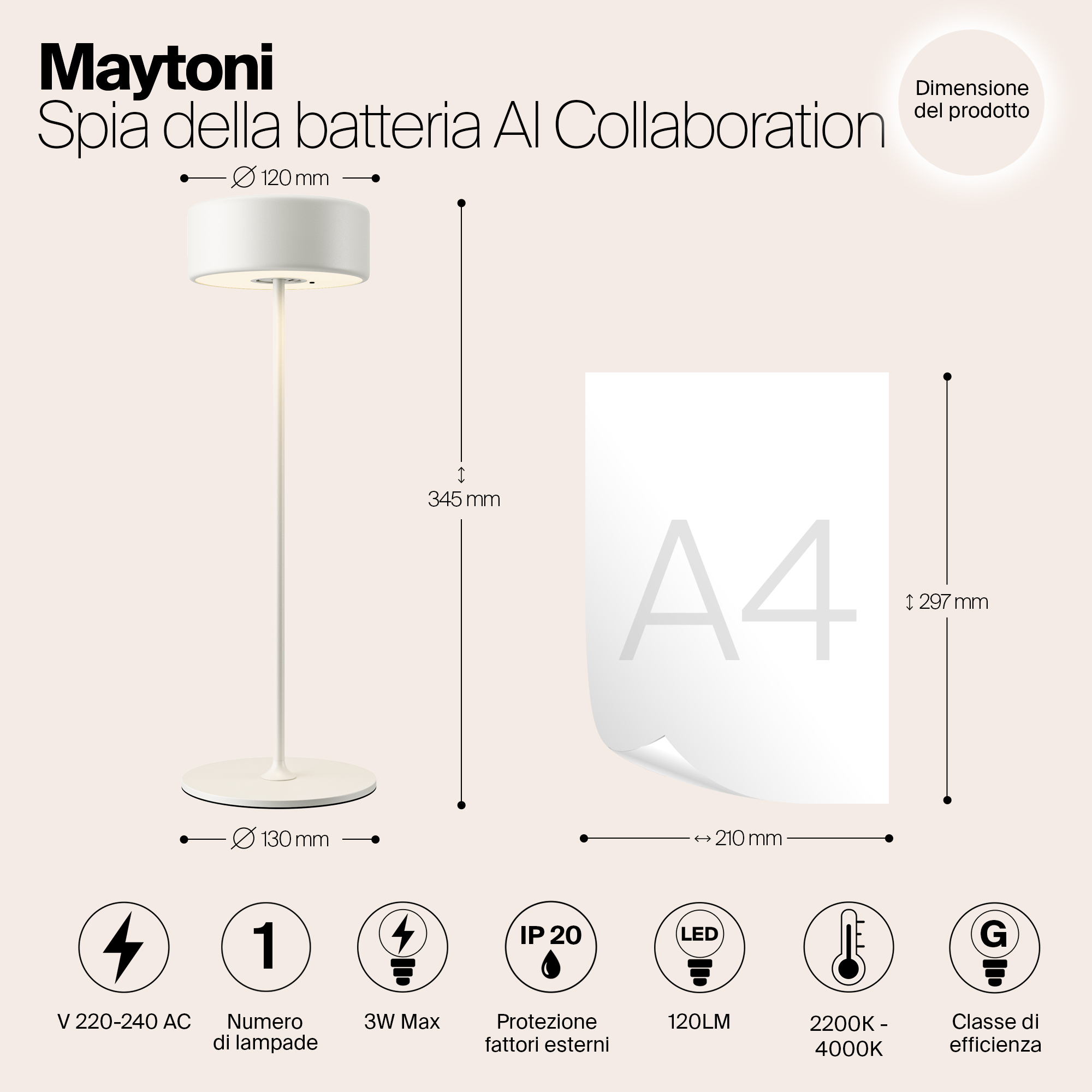 Картинка Аккумуляторный светильник Maytoni MOD229TL-L3W3K2