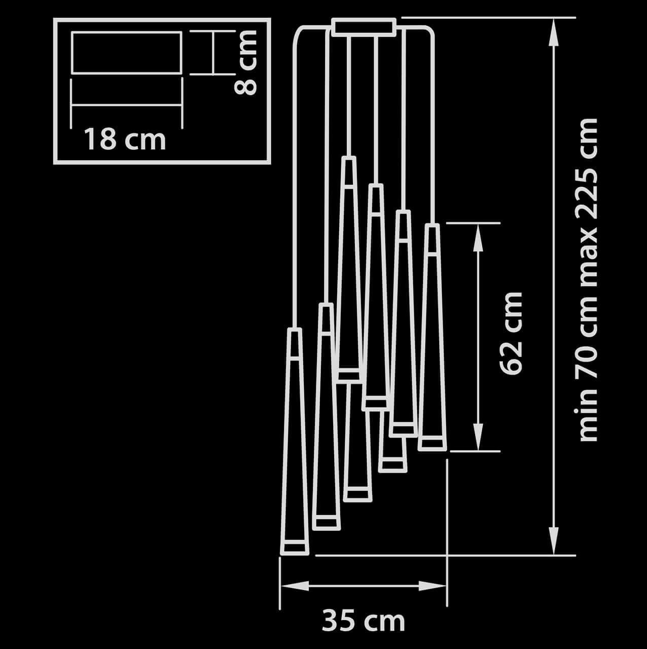 Картинка Каскадная люстра Lightstar Punto 807084