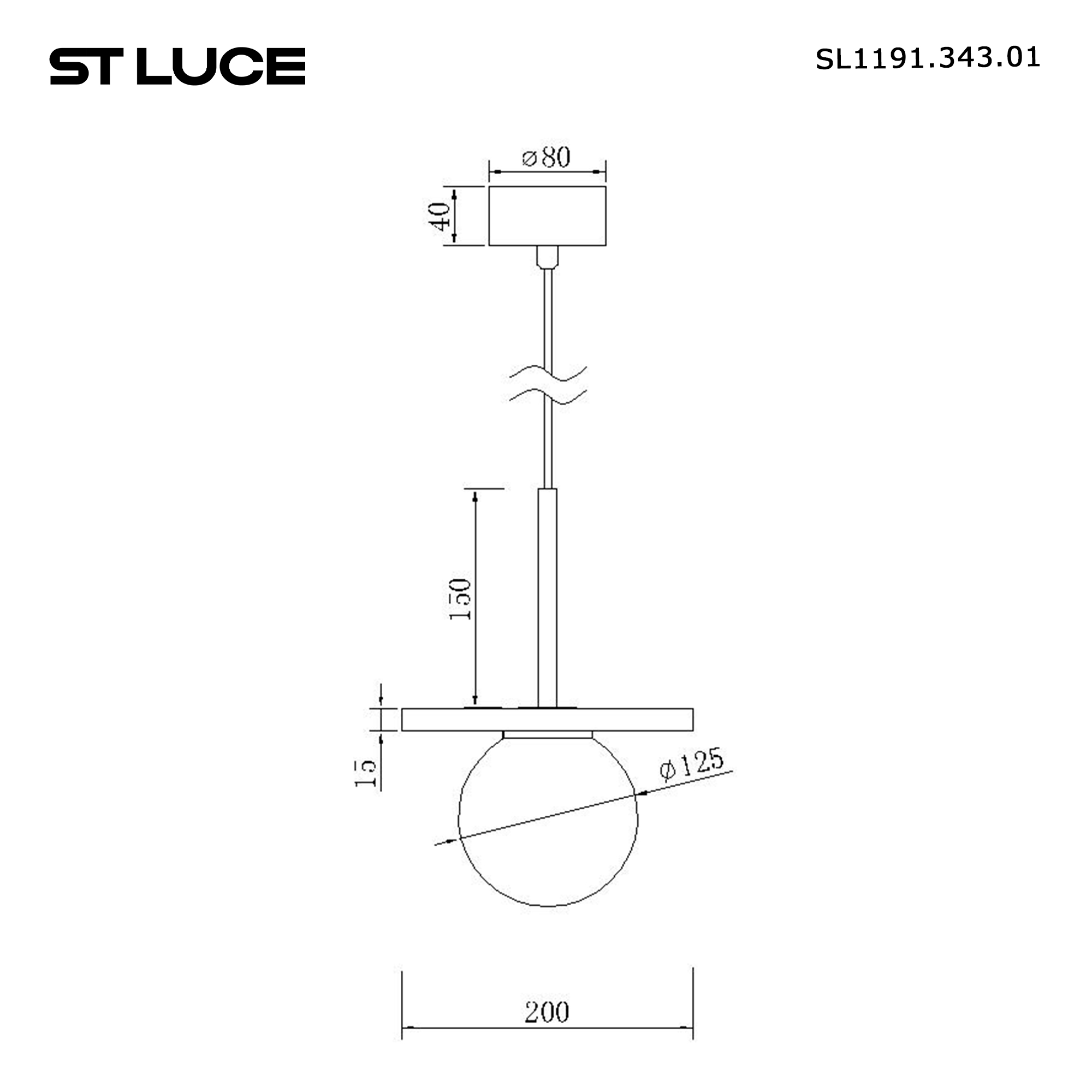 Картинка SL1191.343.01 Светильник подвесной ST-Luce 