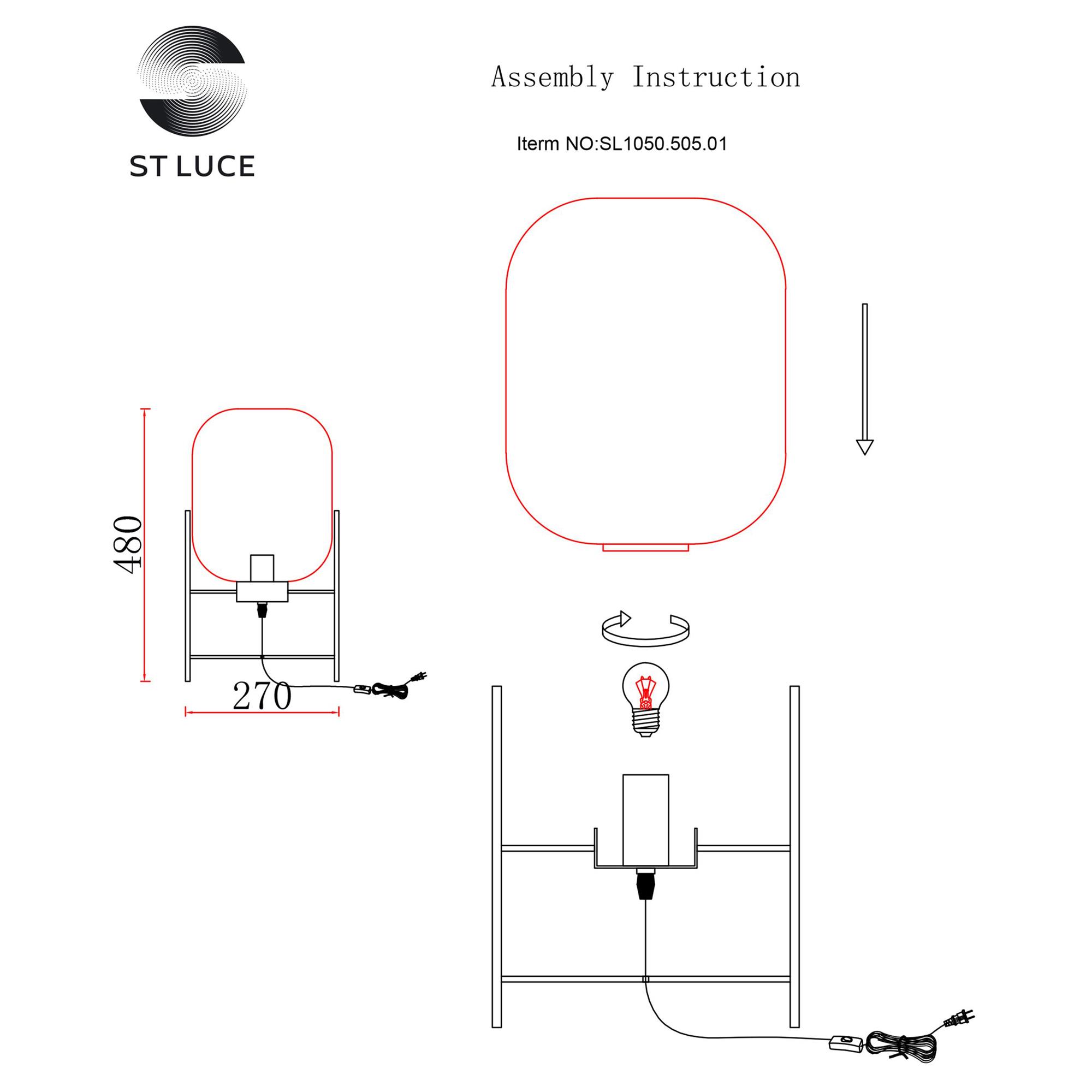 Картинка Прикроватная лампа ST Luce Burasca SL1050.505.01