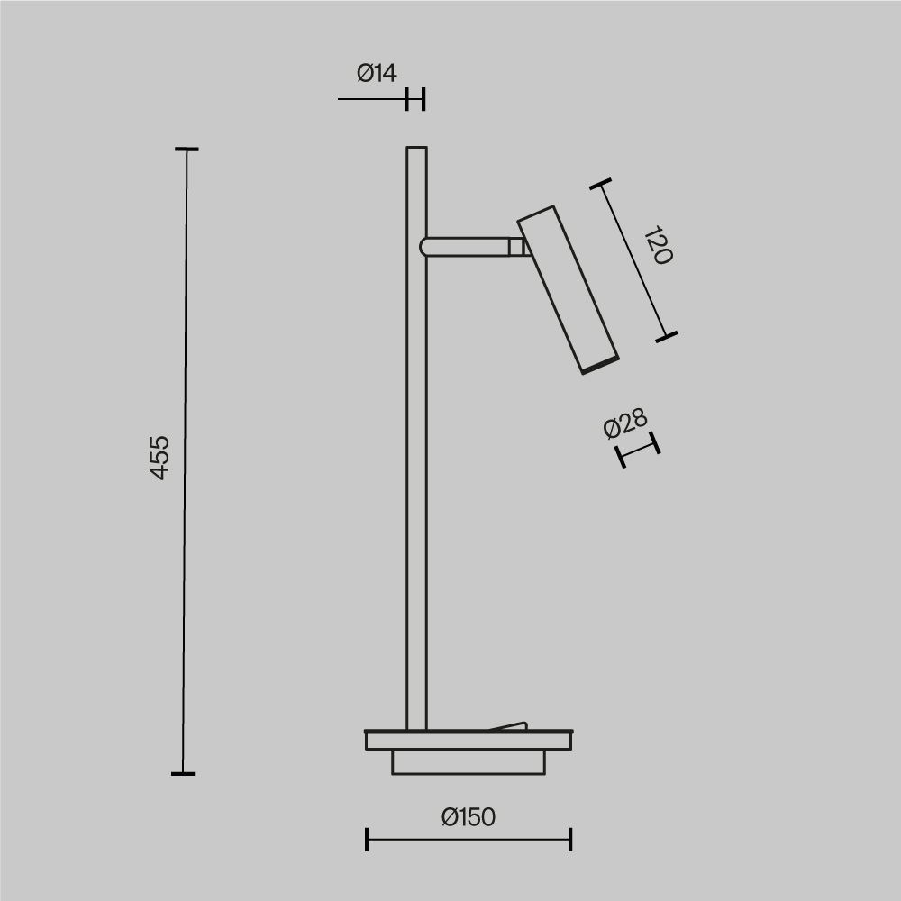 Картинка Настольная лампа Maytoni Estudo Z010TL-L8W3K