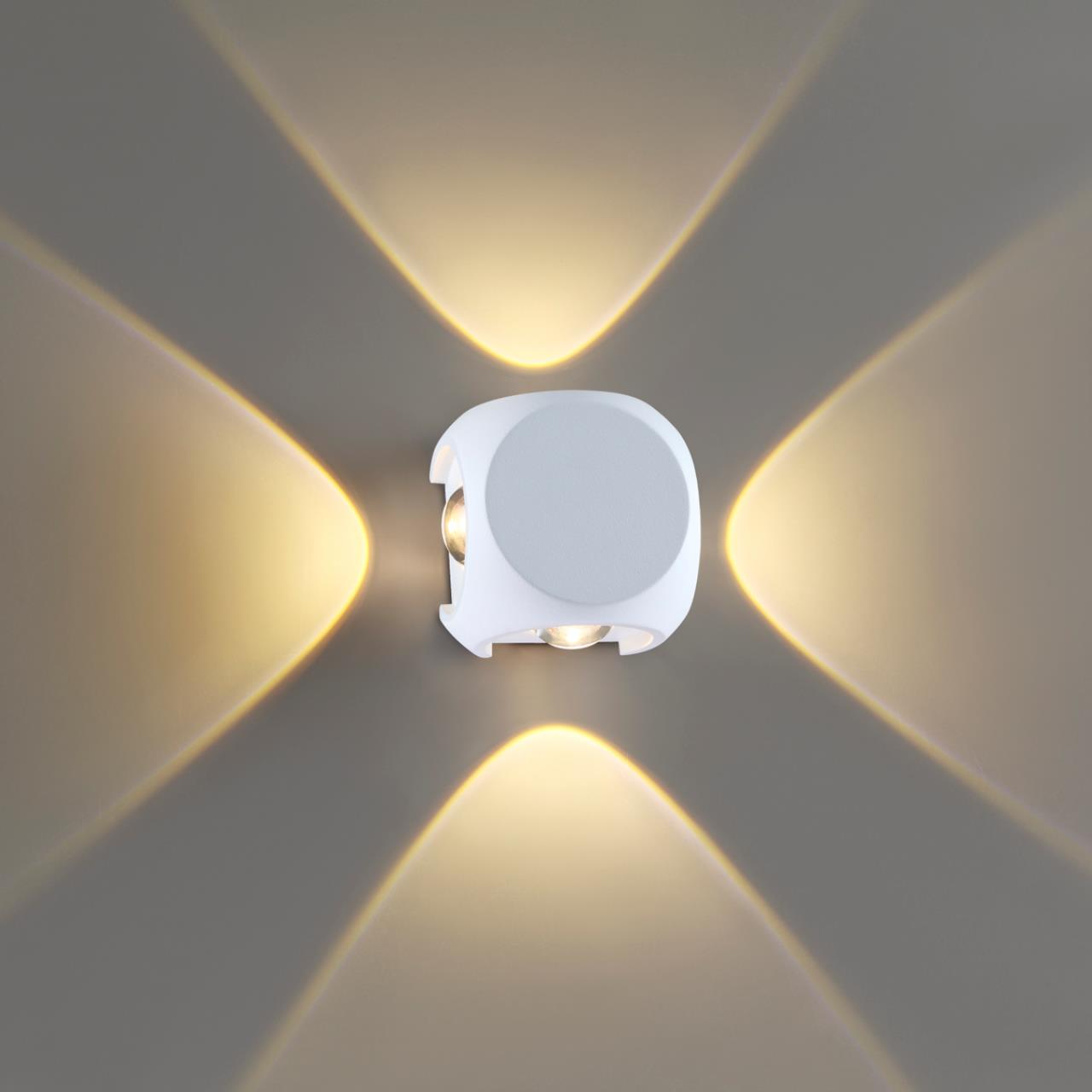 Картинка Уличный настенный светодиодный светильник Odeon Light Hightech Miko 4221/8WL