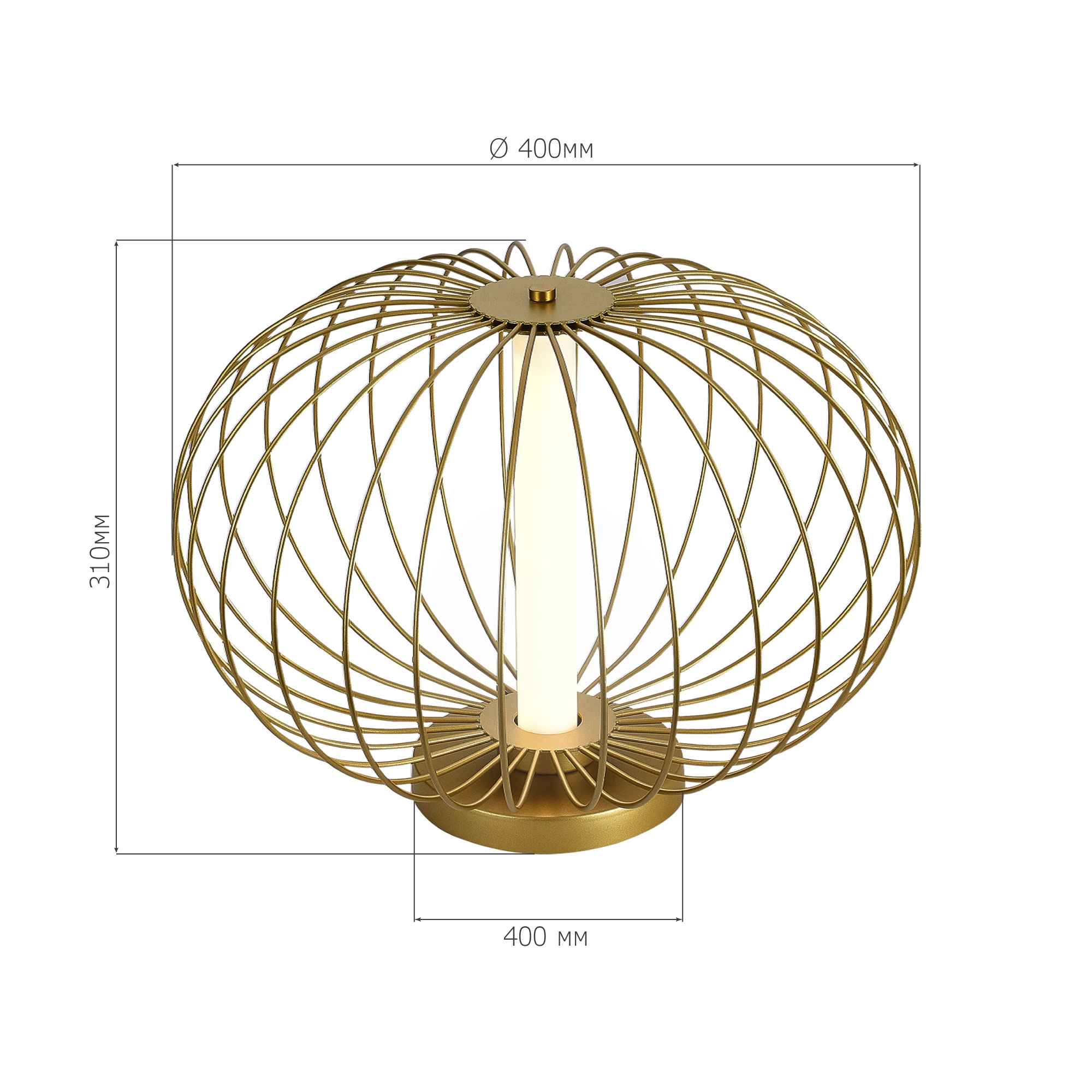 Картинка SL6124.204.01 Прикроватная лампа ST-Luce Золотистый/Золотистый LED 1*10W 3000K Металл 3.8 кг овал   