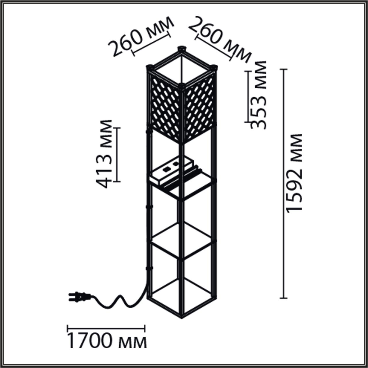 Картинка 8093/1F Lumion Торшер PRACTIC