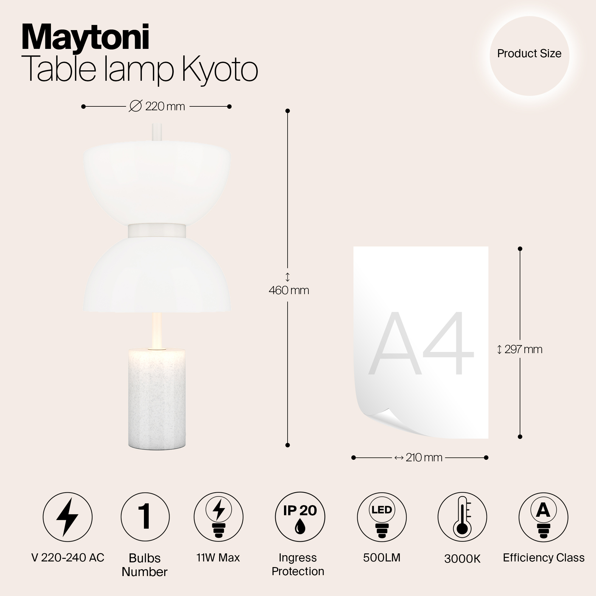 Картинка Настольный светильник Maytoni MOD178TL-L11W3K