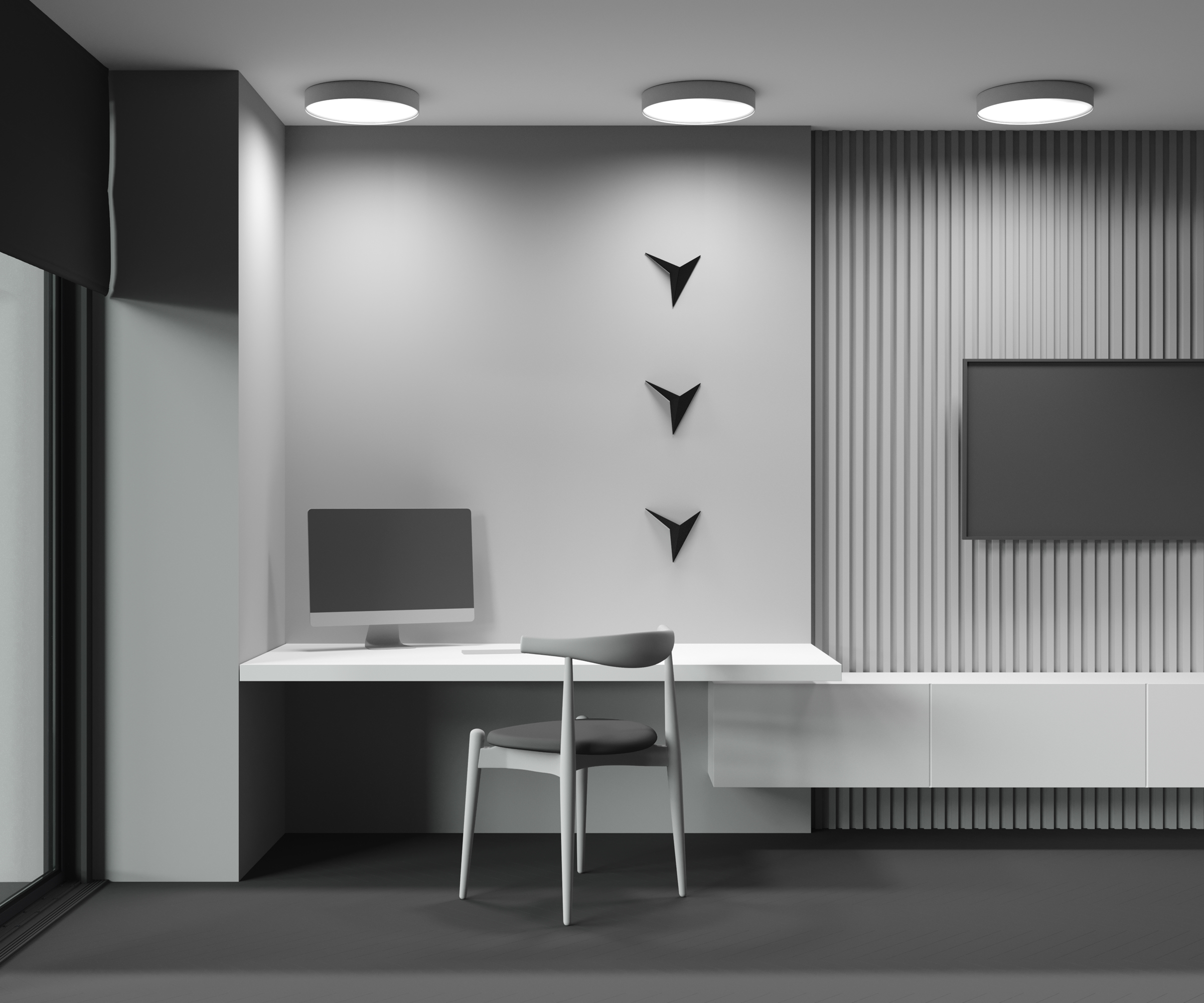 Картинка Потолочный светильник Technical C032CL-45W3K-RD-W