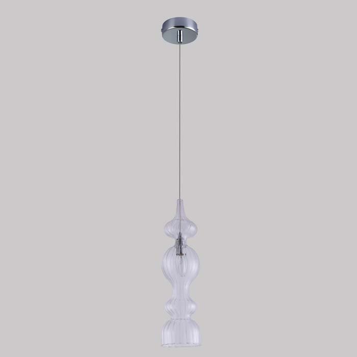 Картинка Светильник подвесной Crystal Lux IRIS SP1 A TRANSPARENT Crystal Lux 2072/201