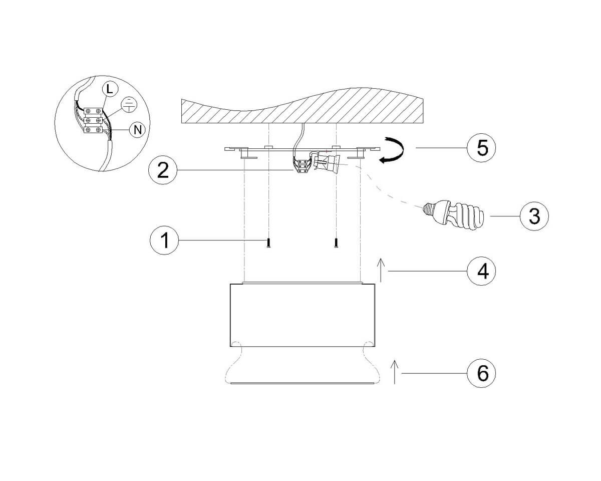 Картинка Потолочный светильник Favourite Cerchi 1514-2C
