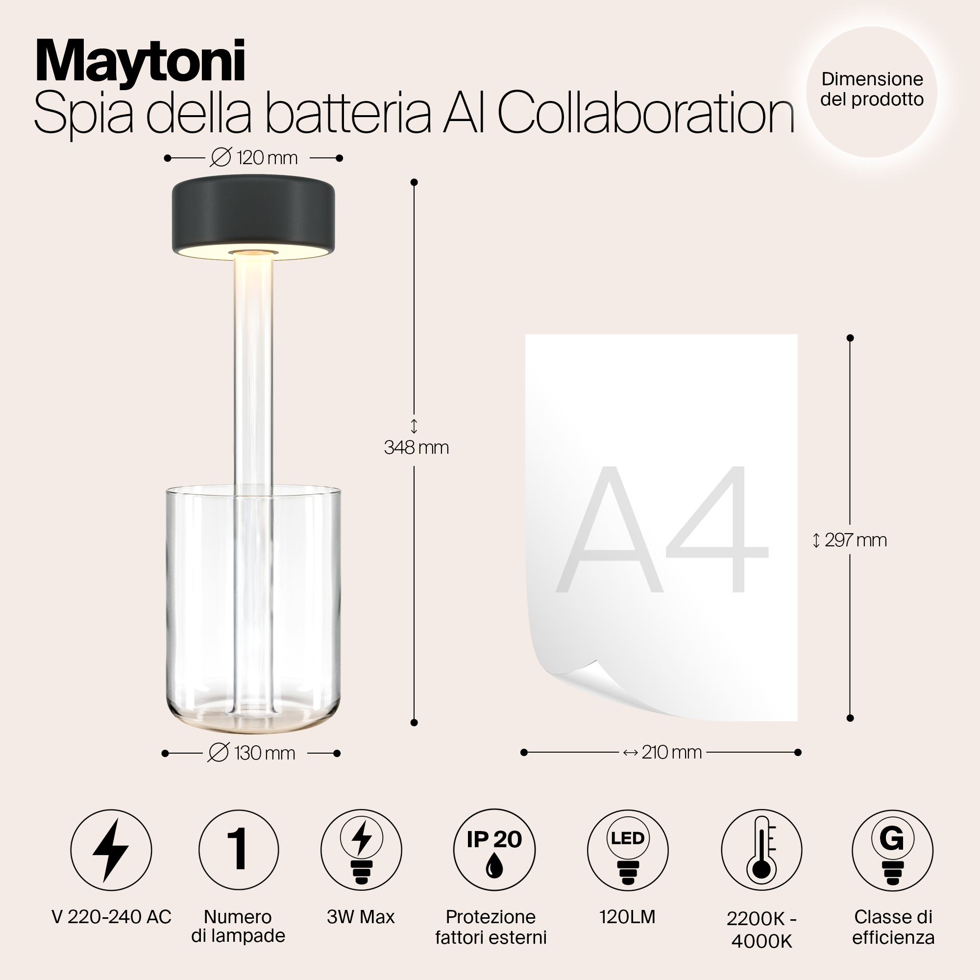Картинка Аккумуляторный светильник Maytoni MOD229TL-L3B3K1