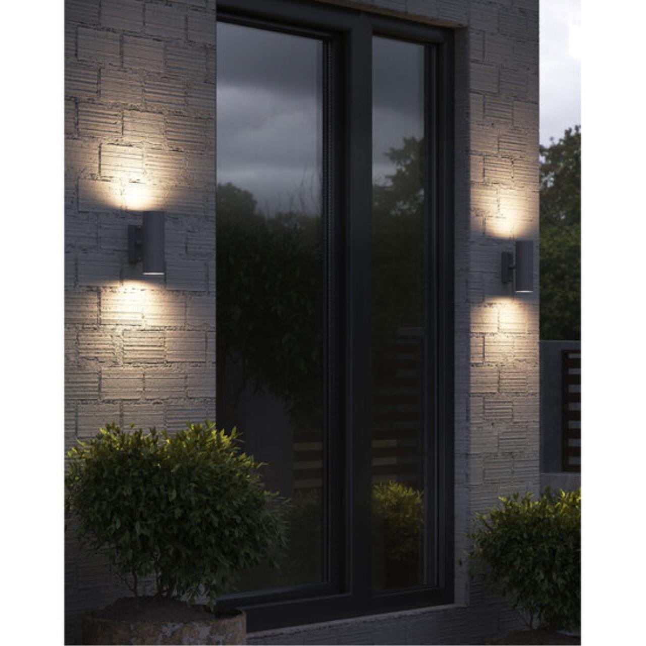 Картинка Уличный настенный светильник Arte Lamp Sonaglio A3302AL-2GY