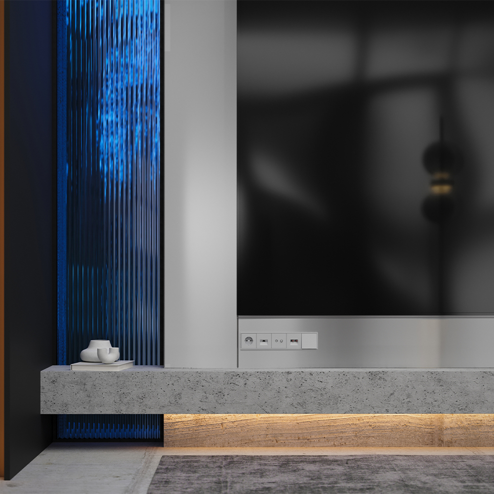 Картинка Вывод кабеля VOLTUM S70, (серый)