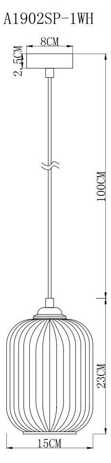 Картинка Подвесной светильник Arte Lamp Arwen A1902SP-1WH