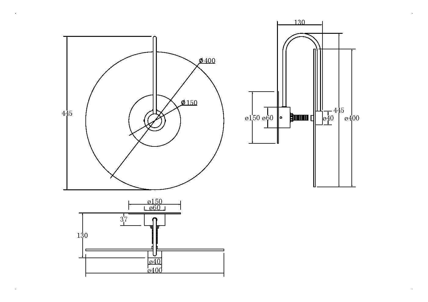 Картинка Настенный светильник (бра) Maytoni MOD305WL-01B
