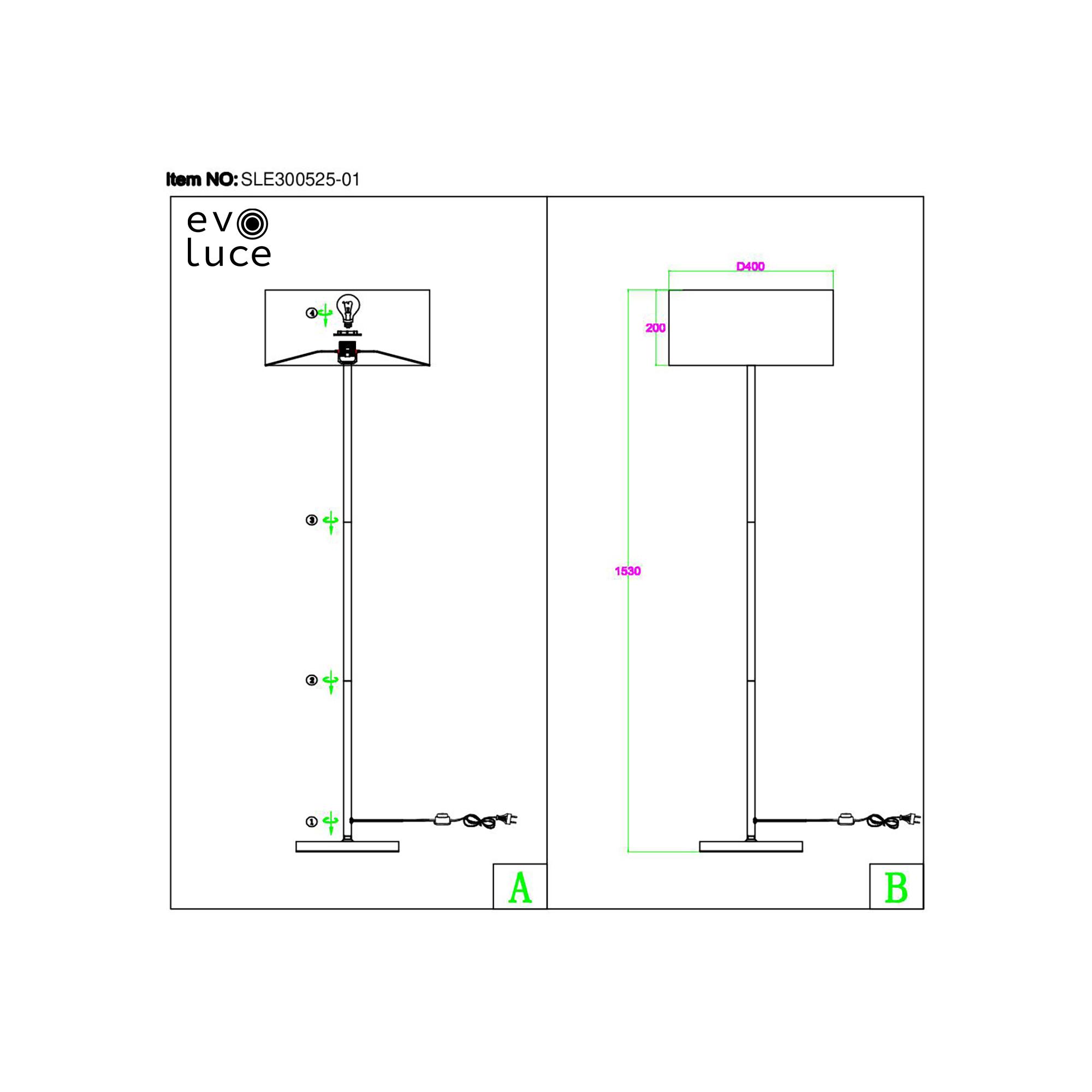 Картинка Торшер Evoluce Brescia SLE300555-01