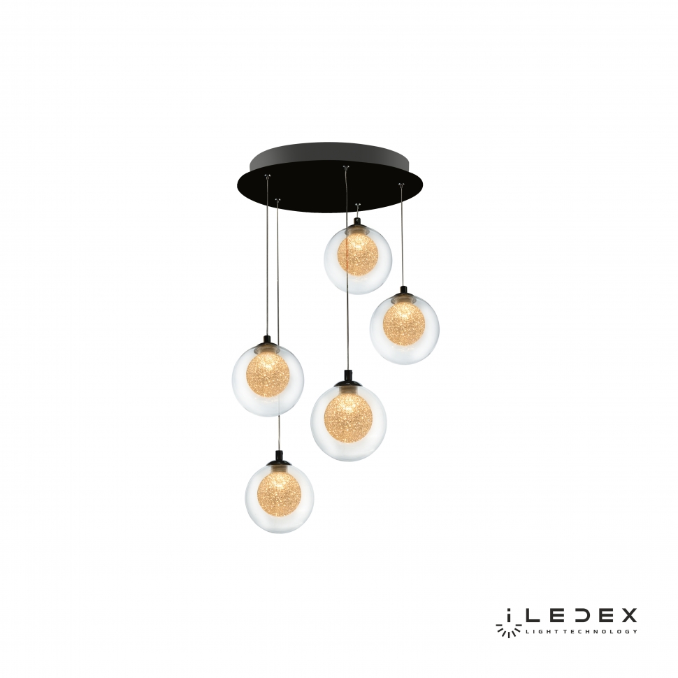 Картинка Подвесная светодиодная люстра iLedex Oblivion C4457-5R CR