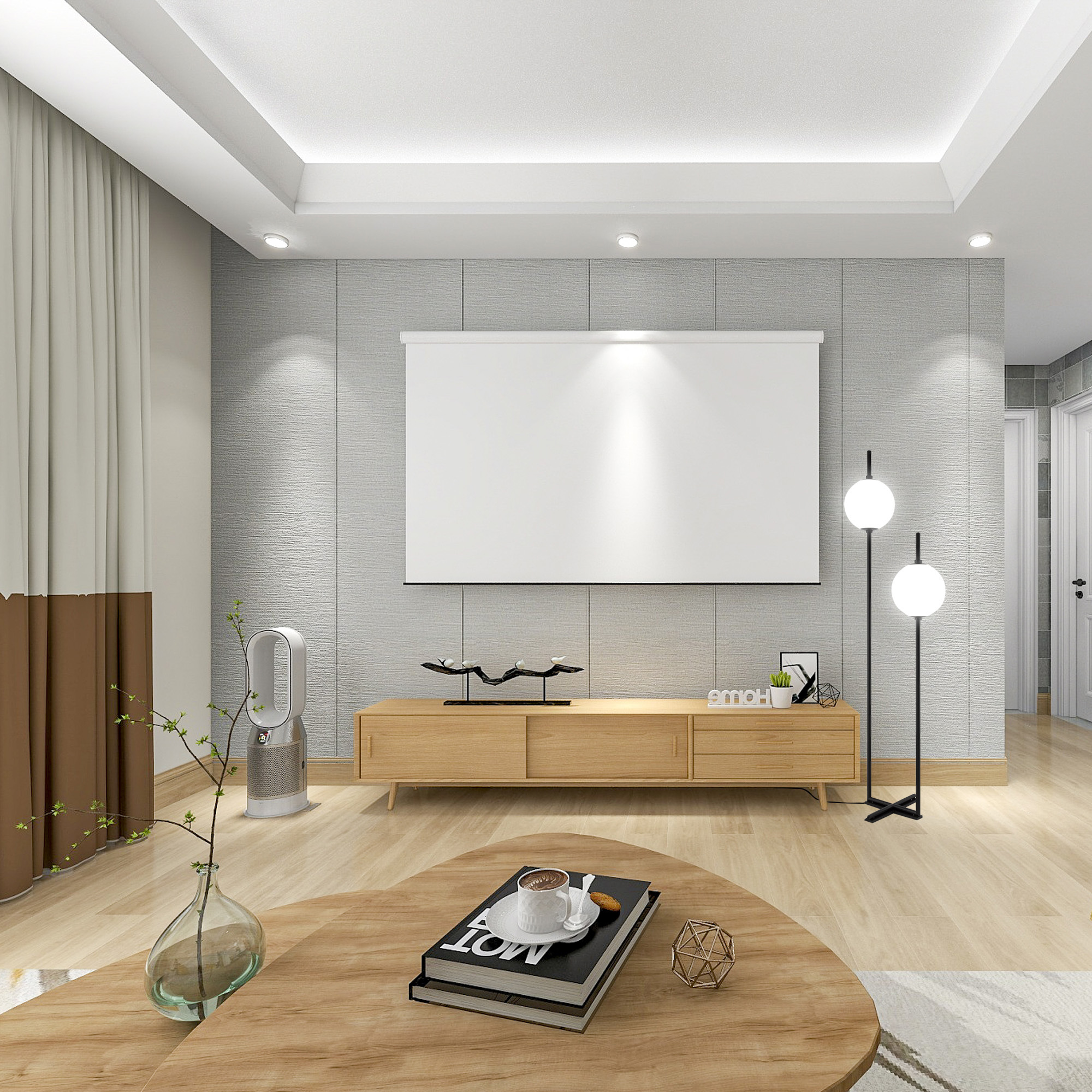 Картинка Напольный светильник (торшер) Maytoni Z020FL-L12BK