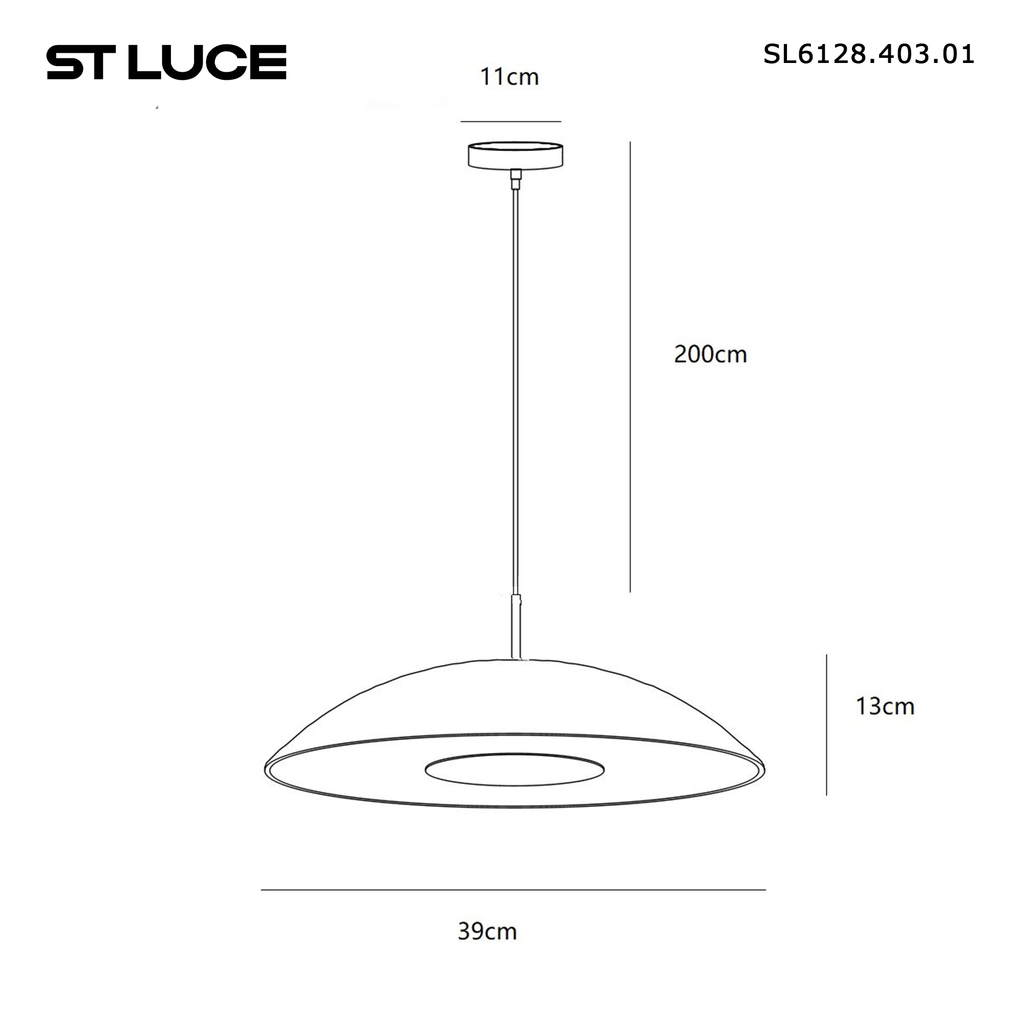 Картинка SL6128.403.01 Светильник подвесной ST-Luce LIDO