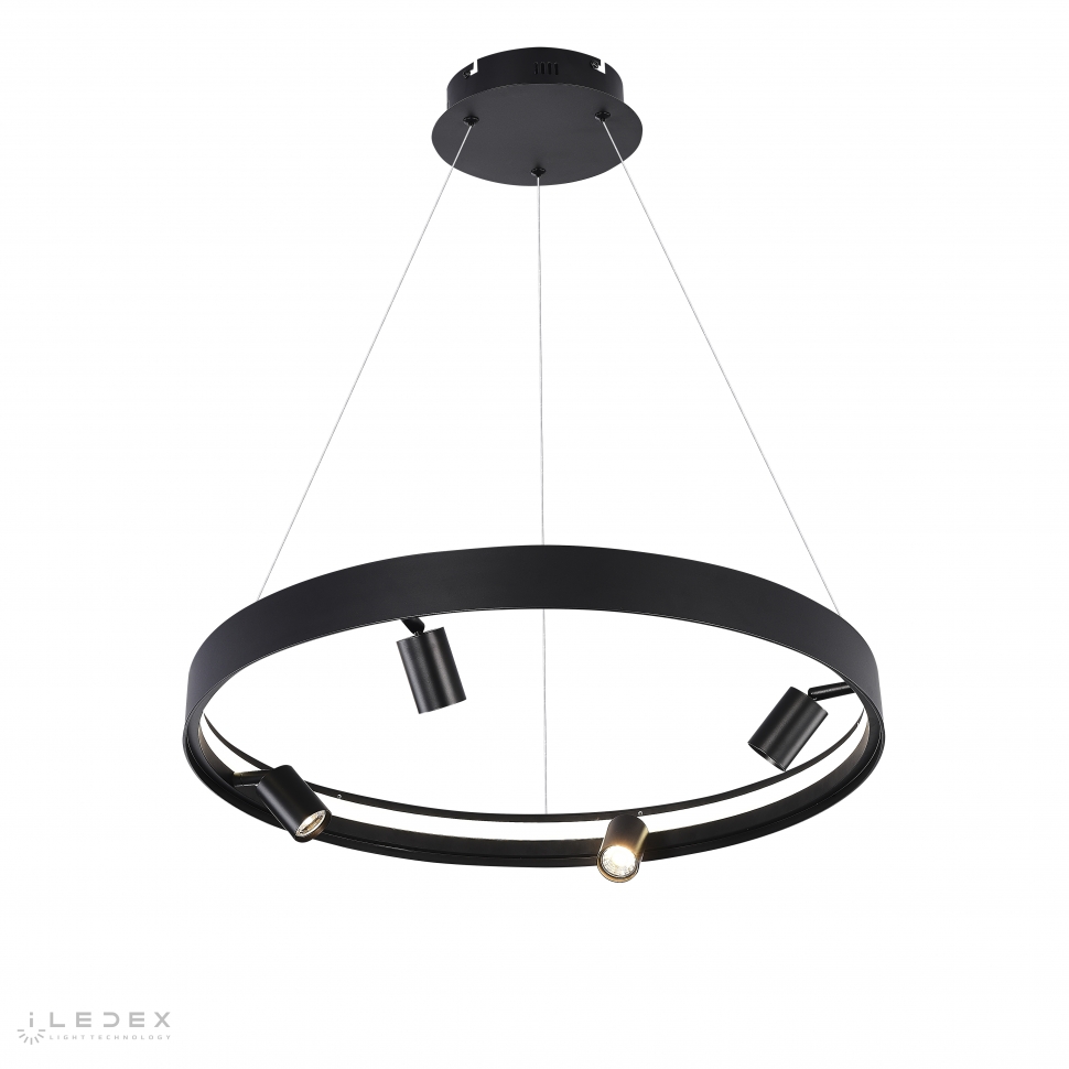 светильник подвесной iledex vision iledex 2060-d600 bk, доставка по Казахстану 