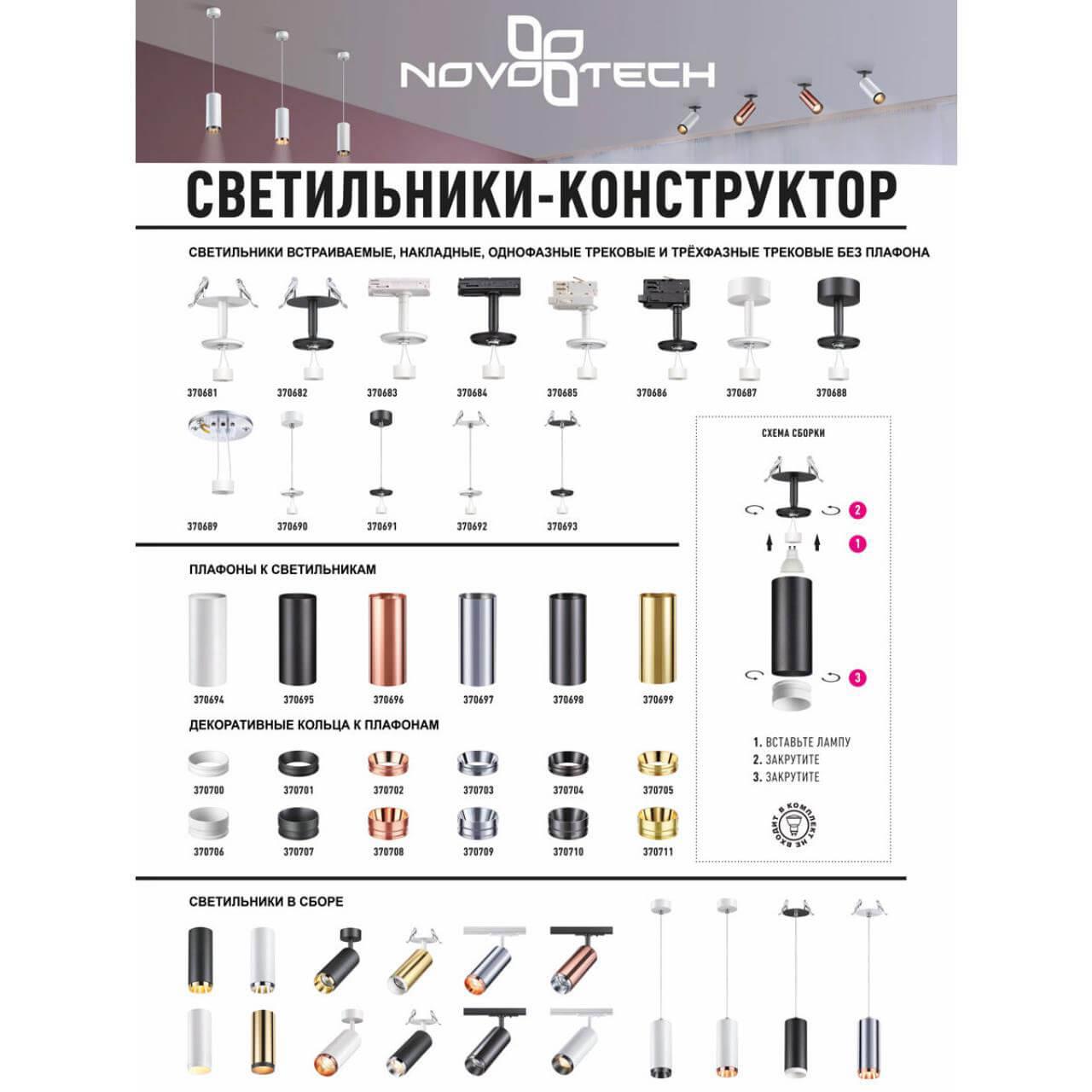 Картинка Подвесной светильник Novotech Konst Unite 370690