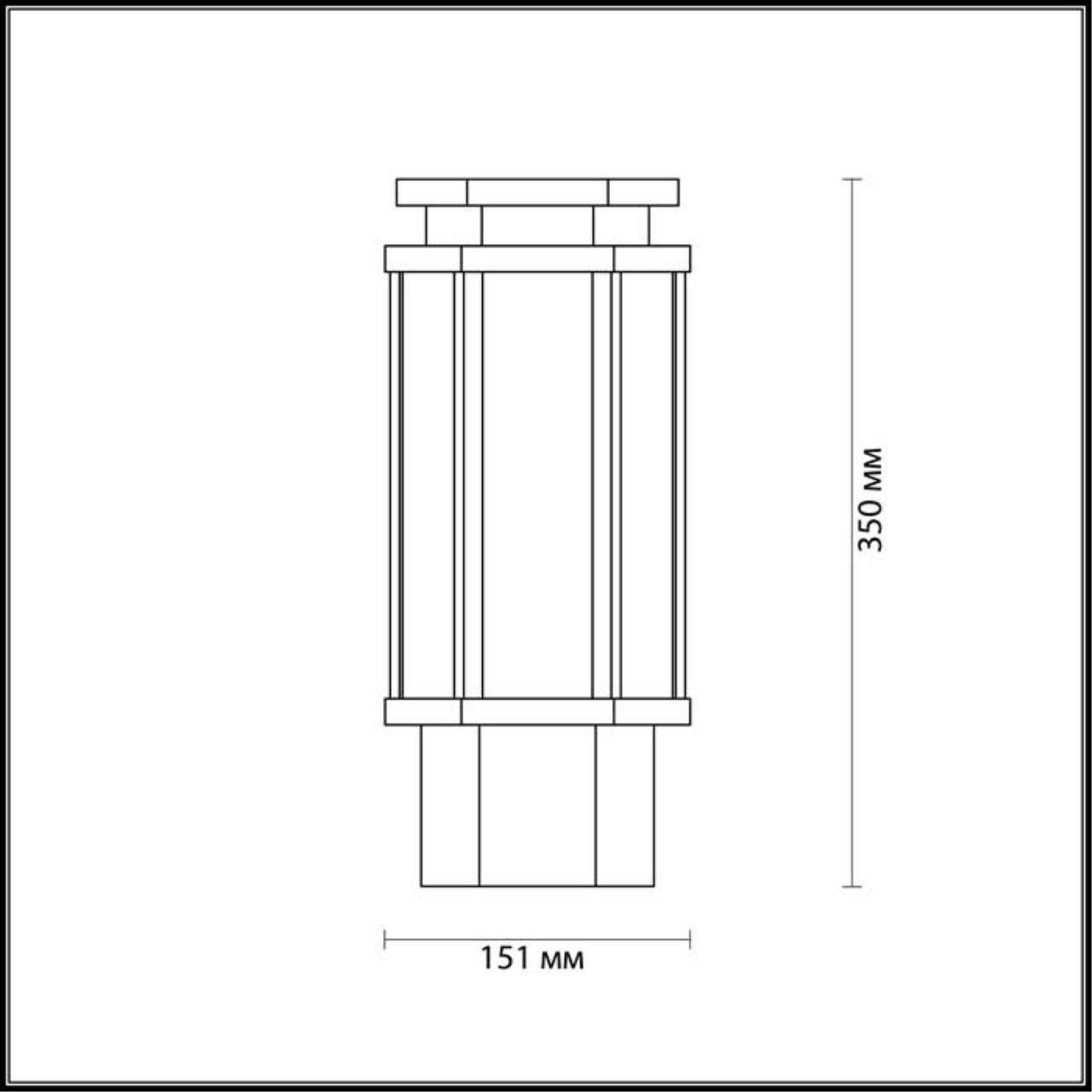 Картинка Уличный светильник Odeon Light Nature Gino 4048/1B