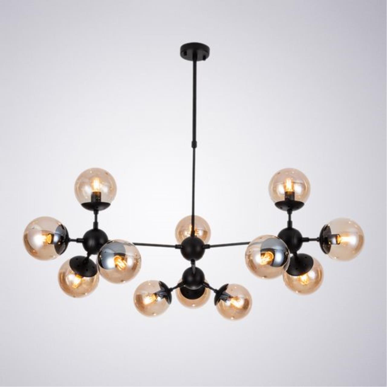 Картинка Подвесная люстра Arte Lamp BOLLA A1664SP-12BK