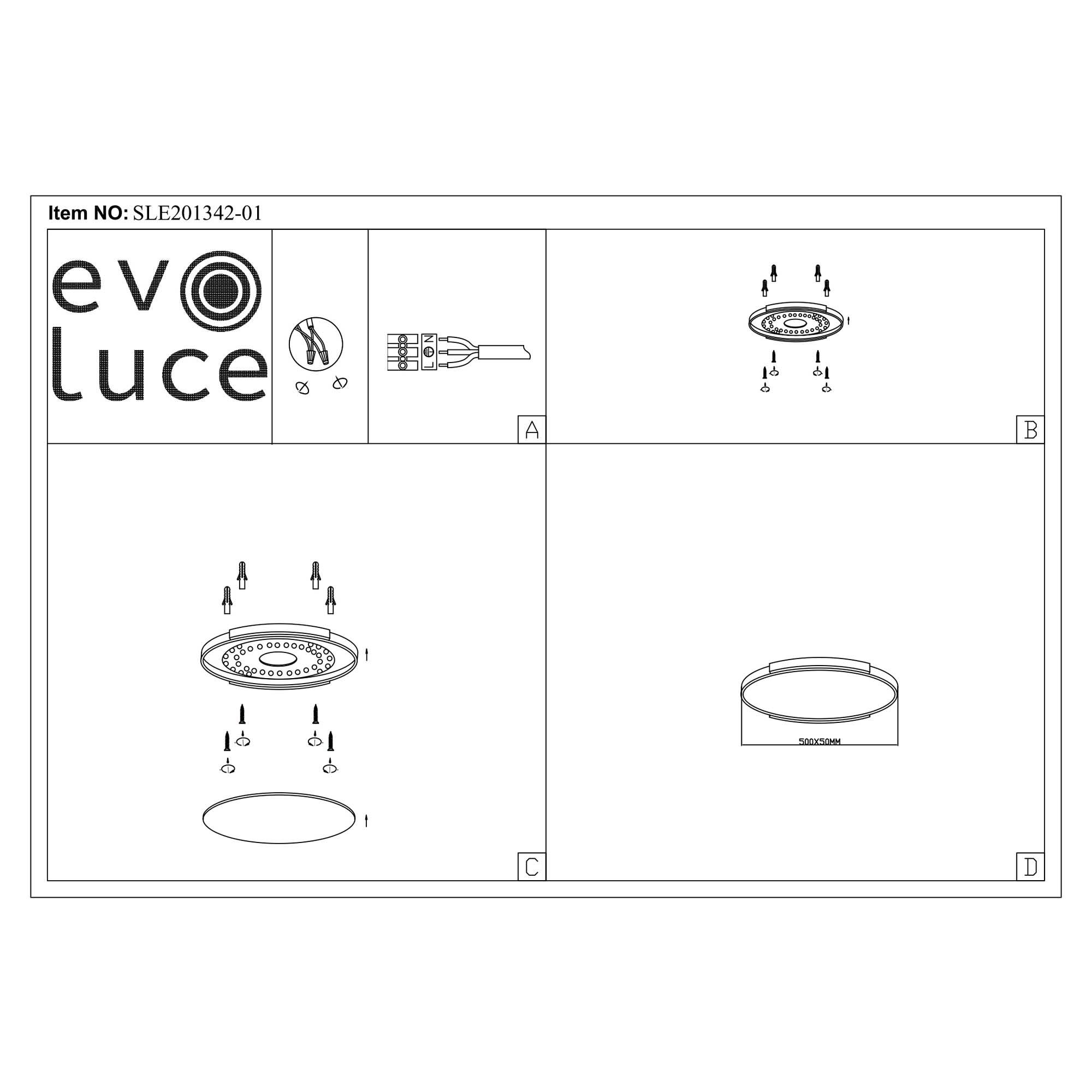 Картинка Потолочный сетодиодный светильник Evoluce Delia SLE201342-01