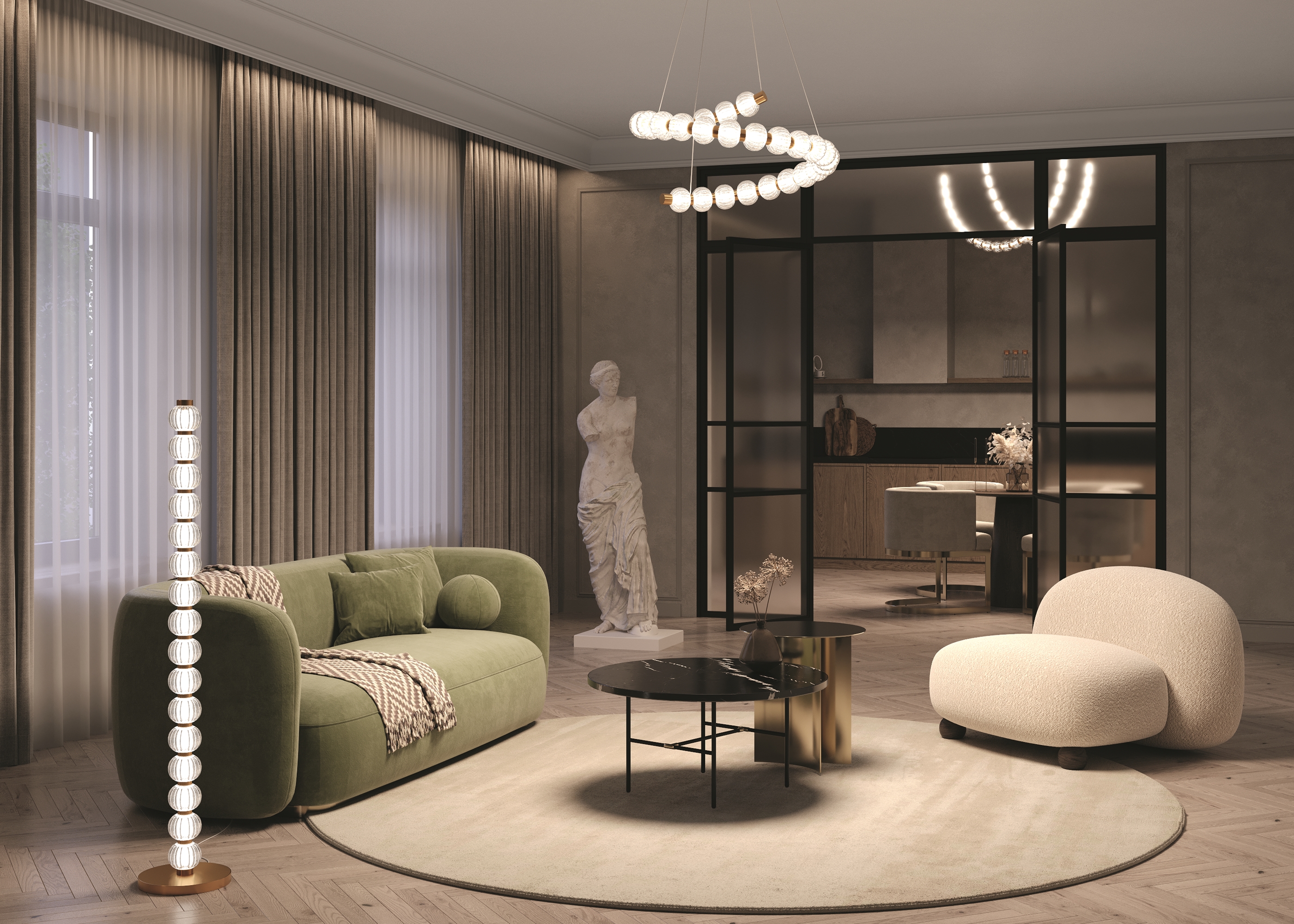 Картинка Напольный светильник (торшер) Maytoni MOD555FL-L23G3K