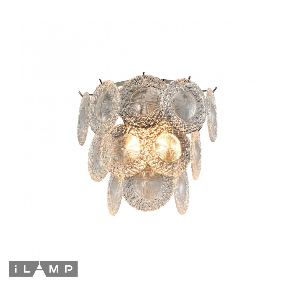 Картинка Настенный светильник iLamp Rockfeller W2549-2 Nickel