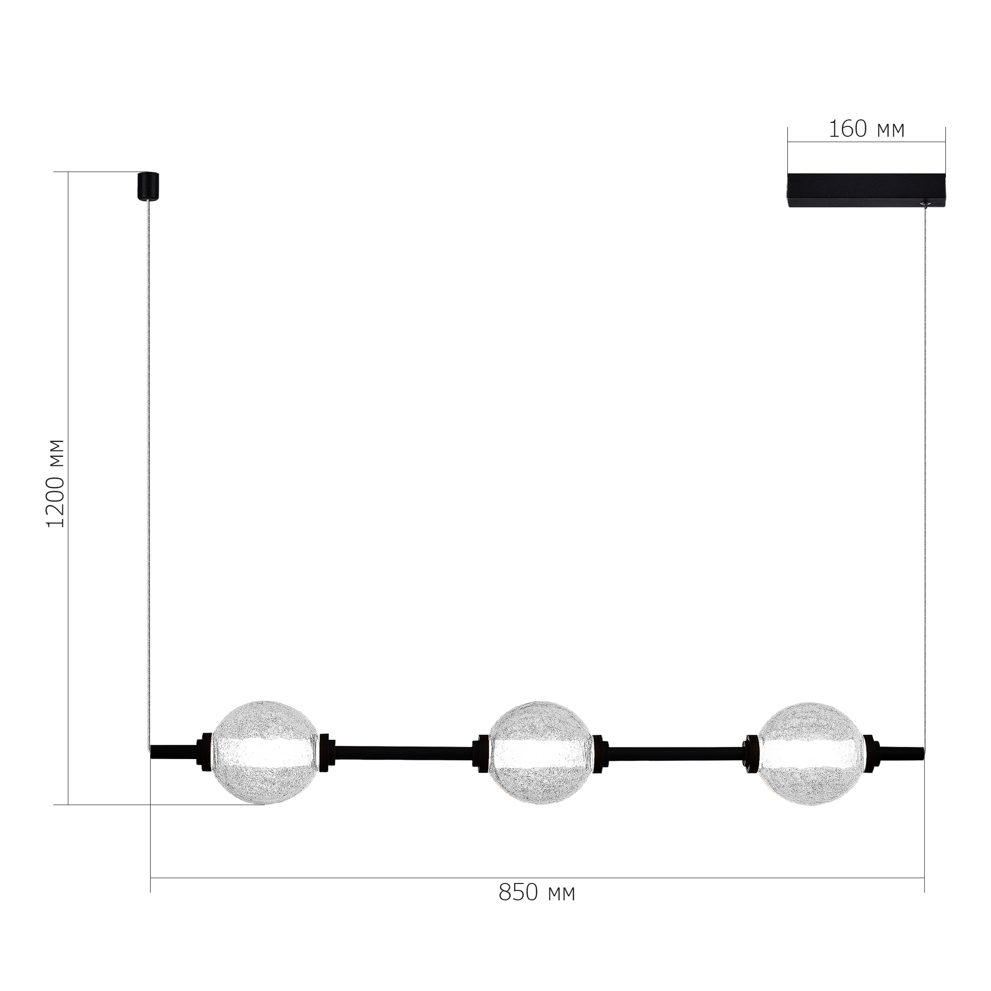 Картинка SL6120.403.03 Светильник подвесной ST-Luce PEEK