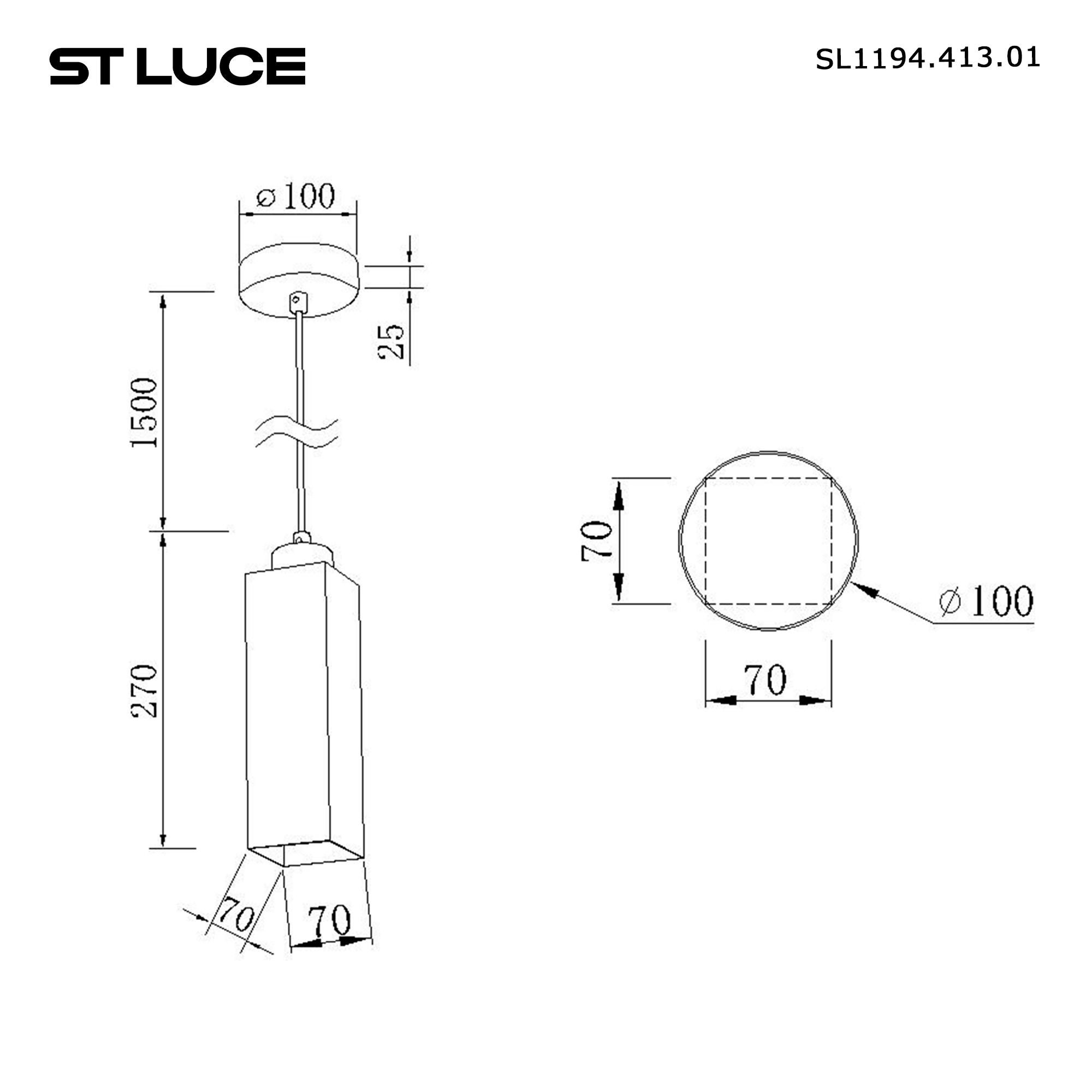 Картинка SL1194.413.01 Светильник подвесной ST-Luce EARTHY